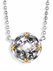 Колье ALEXANDRE VASSILIEV с горным хрусталем, марказитами Swarovski и позолотой